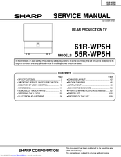 Sharp 55R-WP5H Service Manual