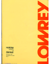 Lowrey D-450 Owner's Manual