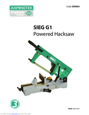 Axminster SIEG G1 Engineer Series User Manual