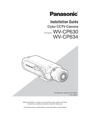 Panasonic WV-CP634 Installation Manual
