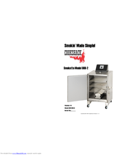 Cookshack Smokette 009-2 Manual