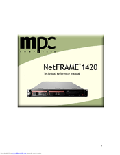 MPC NetFRAME 1420 Technical Reference Manual