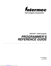 Intermec PEN*KEY 6100 Programmer's Reference Manual