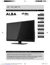 Alba 24/207DVDP Installation & Operating Instructions Manual