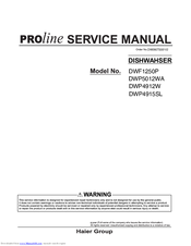 Proline DWF1250P Service Manual