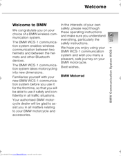 BMW WCS-1 Manual