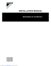 Daikin FFQ25C2VEB Installation Manual