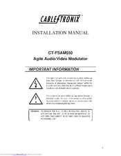 CableTronix CT-FSAM550 Installation Manual