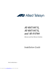 Allied Telesis AT-RS718TX Installation Manual
