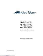 Allied Telesis AT-RS710TX Installation Manual