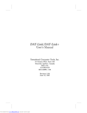 Townshend Computer Tools DAT-Link User Manual