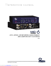 Mutec MC-6 Operating Manual