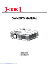 Eiki LC-XBS500 Owner's Manual