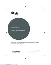 LG MFL68780134 Owner's Manual