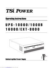 TSi Power EXT-8000 Operating Instructions Manual