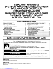 KitchenAid WOC54EC7A Installation Instructions Manual
