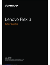 Lenovo Flex 3-1570 User Manual