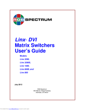 RGB Spectrum Linx 800 User Manual