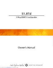 Induction Dynamics S1.8TD Owner's Manual