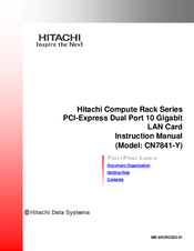 Hitachi CN7841-Y Instruction Manual