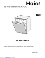 Haier HDW12-SFE3 Operation Manual