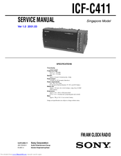 Sony Dream Machine ICF-C411 Service Manual