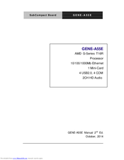 Aaeon GENE-A55E Manual