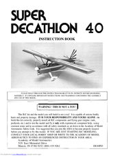 GREAT PLANES Super Decathlon 40 Instruction Book