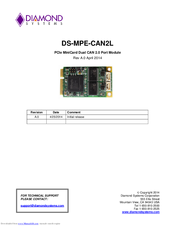 Diamond Systems DS-MPE-CAN2L Manual