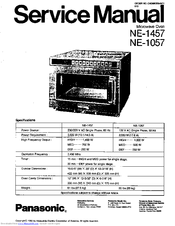 Panasonic NE-1457 Service Manual