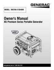 Generac Power Systems 005788-0 XG4000 Owner's Manual
