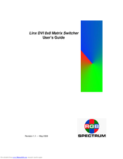 RGB Spectrum Linx DVI User Manual