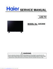 Haier 32E2000 Service Manual