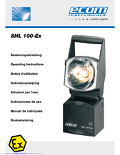 Ecom SHL 100-EX Operating Instructions Manual