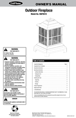 Uniflame WAF501C Owner's Manual