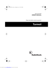 Radio Shack Turmoil Owner's Manual