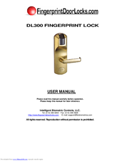 Intelligent Biometric Controls DL300 User Manual