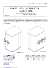 Newco 872D User Manual