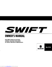 Suzuki Swift Sport Owner's Manual