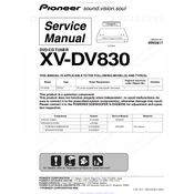 Pioneer XV-DV830 Service Manual