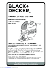 Black & Decker BDEJS300 Instruction Manual