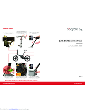 Gocycle G2R Quick Start Operation Manual