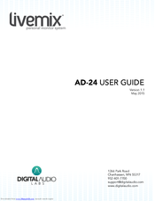 Digital audio AD-24 livemix User Manual
