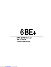 SOYO 6BE+ User Manual