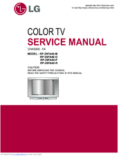 LG RP-29FA40-M Service Manual