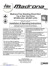 Valor Madrona MF28EP Installation & Operating Instructions Manual