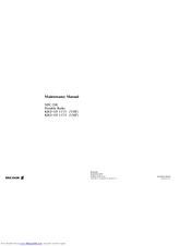 Ericsson KRD 103 117/1 Maintenance Manual