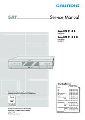 Grundig Sinio DTR 6110 S Service Manual