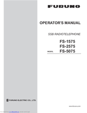 Furuno FS-1575 Operator's Manual