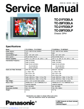 Panasonic TC-21FX30LA Service Manual
